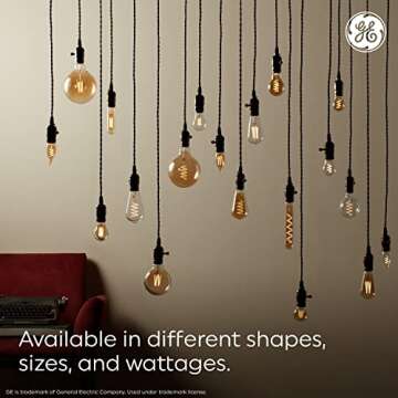 GE Vintage Style LED Light Bulbs for Elegant Home Decor