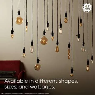 GE Vintage Style LED Light Bulbs for Elegant Home Decor