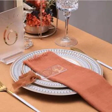 UNIQOOO Clear Acrylic Place Cards for Weddings & Events