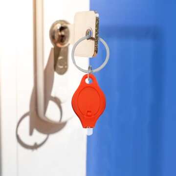 9PCS Mini LED Keychain Flashlight Set - Ultra Bright & Colorful