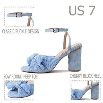 VIMISAOI High Block Heel Sandals for Women