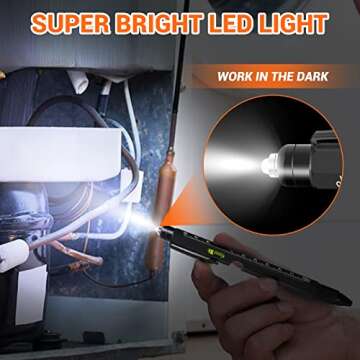 WEARXI Mens Valentines Day Gifts for Him, 9 in 1 Multitool Pen Gifts for Men, Mens Gifts for Him, Birthday Gifts for Men/Boyfriend, Dad Gifts for Men Who Have Everything, Gifts for Dad,Grandpa,Husband