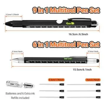 WEARXI Mens Valentines Day Gifts for Him, 9 in 1 Multitool Pen Gifts for Men, Mens Gifts for Him, Birthday Gifts for Men/Boyfriend, Dad Gifts for Men Who Have Everything, Gifts for Dad,Grandpa,Husband