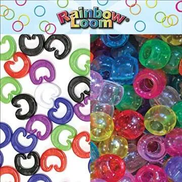 Rainbow Loom® Duo Combo with Jewel Rubber Bands Collection, Features 2 connectable to Make Longer and Wider Creations, an Organizer Case, Great Activity up to 4 People 7+