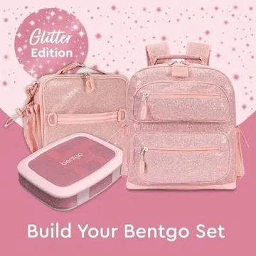 Bentgo Kids Lunch Box - Glitter Design for Ages 3-7