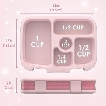 Bentgo Kids Lunch Box - Glitter Design for Ages 3-7