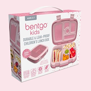 Bentgo Kids Lunch Box - Glitter Design for Ages 3-7