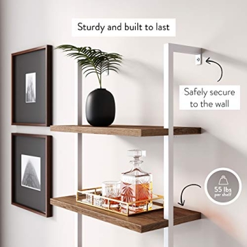 Nathan James Theo Industrial Bookshelf with Wood Drawers