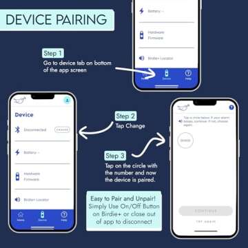 She’s Birdie - Birdie+ Smart Personal Safety Alarm for Women by Women–Loud Siren, Key Chain, 24/7 Live Rep, Emergency Alerts, Bluetooth Connection - 3 Month App Subscription Included (Aqua)