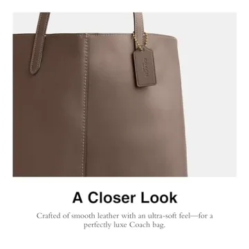 Stylish COACH North Tote in Dark Stone for Everyday Use