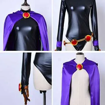 Magical Girl Cosplay Bodysuit & Cloak Costume Set