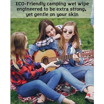 Combat Wipes Gaia - Feminine Hygiene Outdoor Wet Wipes - Extra Thick, Ultralight, Biodegradable, pH Balanced Body & Hand Cleansing Cloths for Women w/Aloe (1 Pack, 25 Wipes)