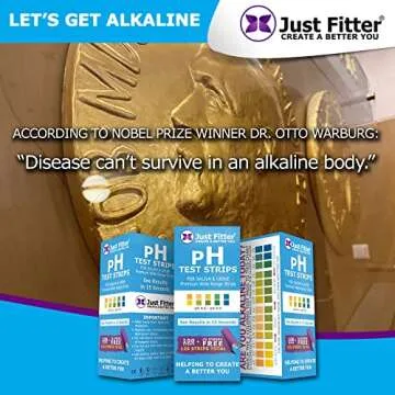 Just Fitter pH Test Strips for Testing Alkaline and Acid Levels in The Body. Track & Monitor Your pH Level Using Saliva and Urine. Get Highly Accurate Results in Seconds.