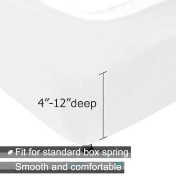 Transform Your Bedroom with Our Jersey Knit Box Spring Cover - Elegant, Easy & Essential!