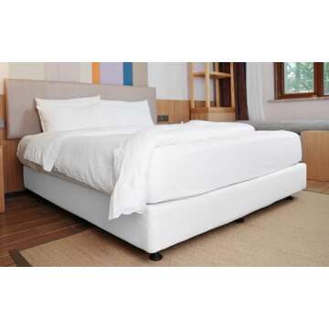 Stylish Stretchy Box Spring Cover for Queen Size Beds