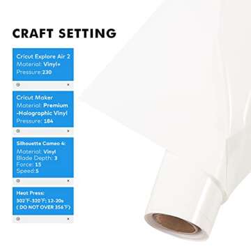 Gatichetta Heat Transfer Vinyl 10" x6ft 3D Puff HTV Heat Press Iron on Vinyl Foaming HTV for T-Shirt...