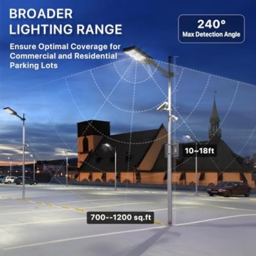 Brazuel 1000W Solar Street Lights for Outdoor Security