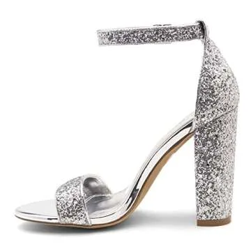 Herstyle Rosemmina Stylish Chunky Block Heels for Events