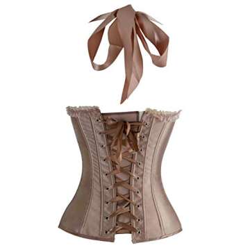 Charmian Satin Halter Corset Top for Vintage Occasions