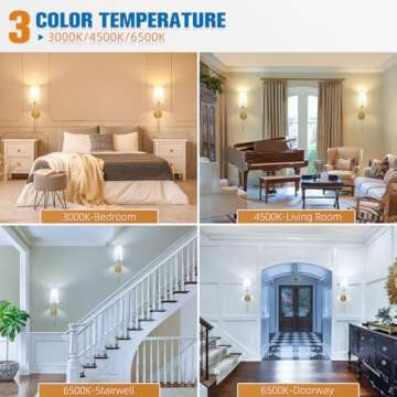 NIORSUN Gold Battery Operated Wall Sconce Set of 2,Rechargeable Wall Lights with 5200mAh Dimmable Detachable Bulbs and Remote,9 Colors Wireless Sconces for Bedroom Living Room Hallway