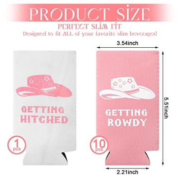 Bachelorette Party Can Cooler Sleeves Set for Bridal Celebrations