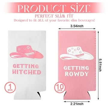 Bachelorette Party Can Cooler Sleeves Set for Bridal Celebrations