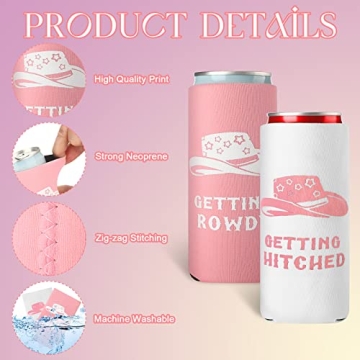 Bachelorette Party Can Cooler Sleeves Set for Bridal Celebrations