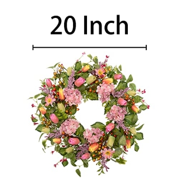 VGIA 20 inch Summer Wreath for Vibrant Home Decor