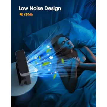 Portable Misting Fan - Rechargeable, USB Powered & Quiet