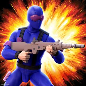 Super7 ULTIMATES! G.I. Joe Snake Eyes (Real American Hero) - 7" G.I. Joe Action Figure with Accessor...
