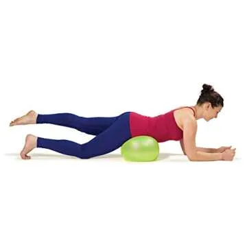 OPTP Soft Movement Ball - 12 Inch Exercise and Pilates Ball for Yoga and Core Stability, Soft Inflatable Physical Therapy Ball Features Easy-Grip Texture