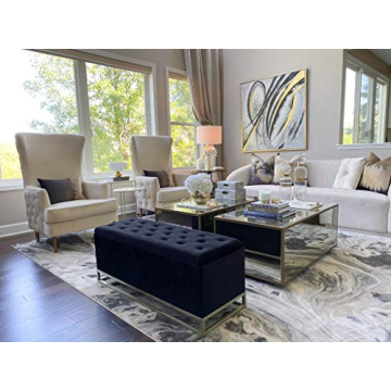 Inspire Me! Jessica Ottoman Bench with Storage Dividers