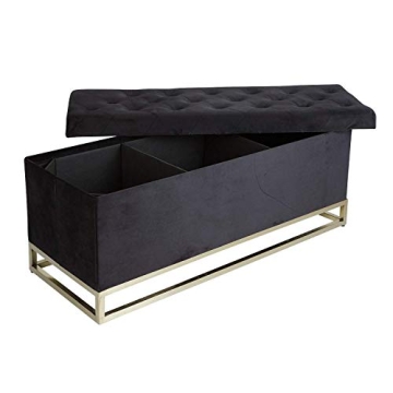 Inspire Me! Jessica Ottoman Bench with Storage Dividers