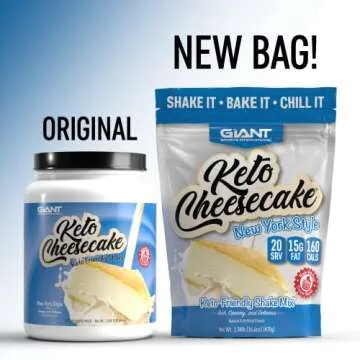 Giant Sports Keto Cheesecake Shake Mix - Delicious Low Carb