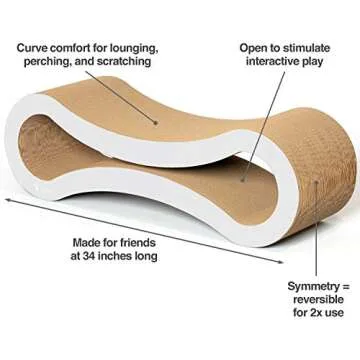Ultimate Cat Scratcher Lounge - Durable & Reversible for Cats