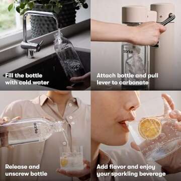 aarke - Carbonator III Premium Carbonator/Sparkling & Seltzer Water Maker with PET Bottle (Brass)