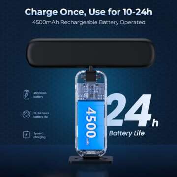 FULEN 2 Pack Picture Lights for Wall,Battery Operated Wall Sconce Rechargeable,LED Wall Light Cordless with Remote,3 Color Temperature, Art Lights for Painting,Frame,Gallery,Dartboard Lights,Black