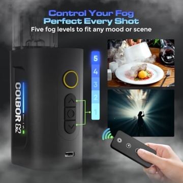 COLBOR CF3 Portable Mini Fog Machine for Parties and Photography