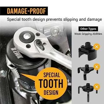 EWK Adjustable Oil Filter Wrench for Easy Removal