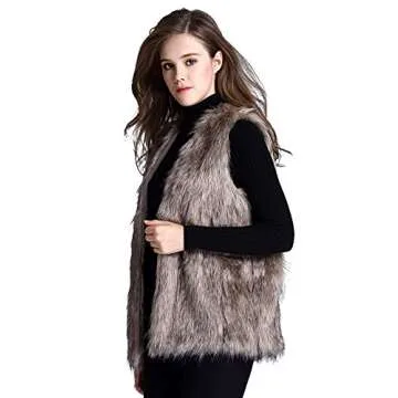 Stylish Escalier Faux Fur Vest for Women