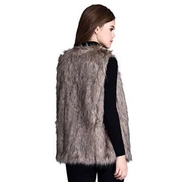 Stylish Escalier Faux Fur Vest for Women