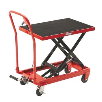 Ironton Hydraulic Table Cart - 500-Lb Capacity and Lift
