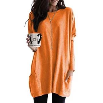 Dokotoo Women's Comfy Casual Winter Long Sleeve Halloween Tunic Tops