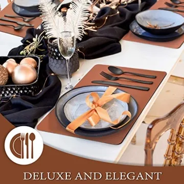 Hiware 24-Piece Matte Black Silverware Set