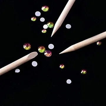 BTYMS 300 Count Orange Wood Stick Cuticle Pushers