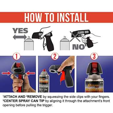 Ergonomic Instant Aerosol Trigger Handle for Easy Spray