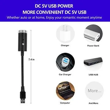 USB Star Night Light Projector, 9 Functional Modes & 24 Lighting Effects, Sound Activated Strobe, Adjustable Romantic Decorations Special Night Light for Room Car Home Bedroom Party Hotel (Blue&Red)