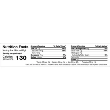 Keto Wise Fat Bombs Chocolate Pecan Cluster 16 Packs