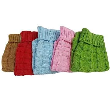 Cat Sweater,Turtleneck Knitted Kitten Clothes,Cat Sweaters for Cats only, Sphynx Cat Clothes,Small Dog Sweaters(Pink,S)