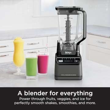 Ninja BR201AMZ Professional Blender 2.0, 1200 Watts, Auto-iQ Program, Total Crushing Blades, 72-oz. ...
